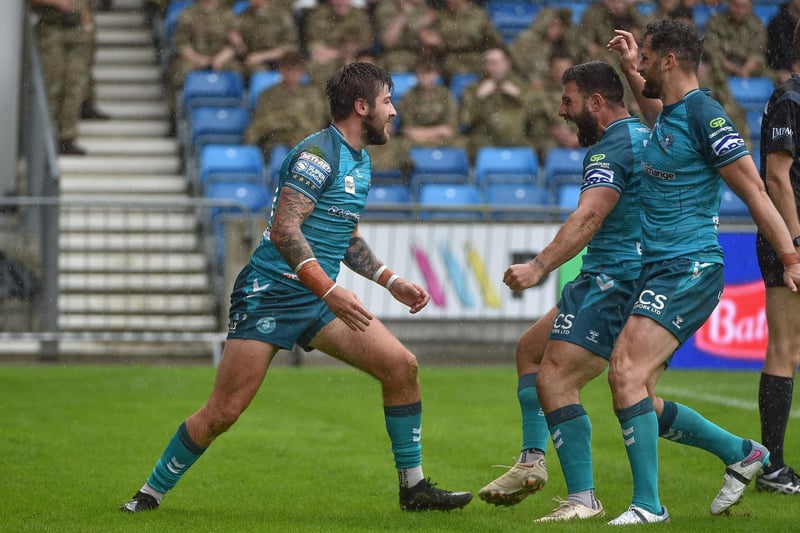 Joe Shorrocks went over for a try against Salford at the weekend.