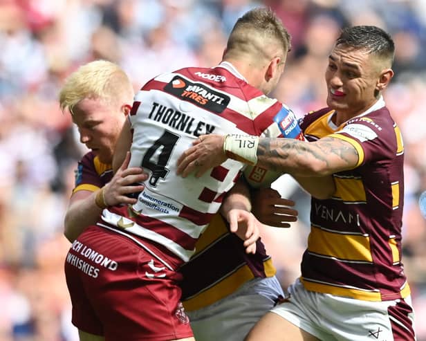 Iain Thornley won two Challenge Cups across two stints with Wigan Warriors