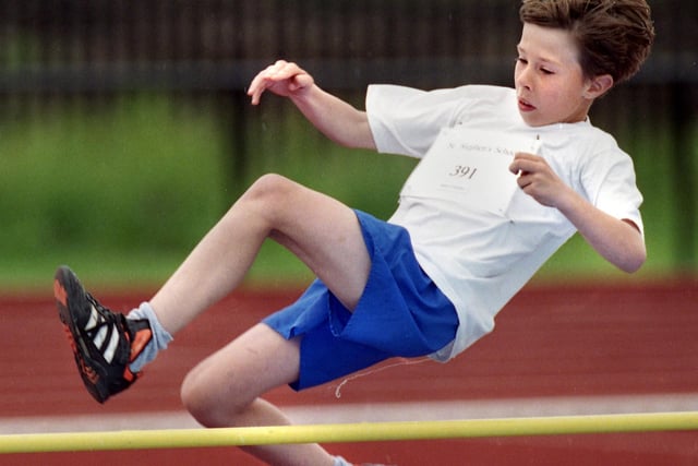 Robin Park was the venue for the Wigan schools' athletics competition as local youngsters battled it out in both track and field events in June 1998.