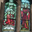 The window in memory of the two nurses at St. Michael's church in Swinley