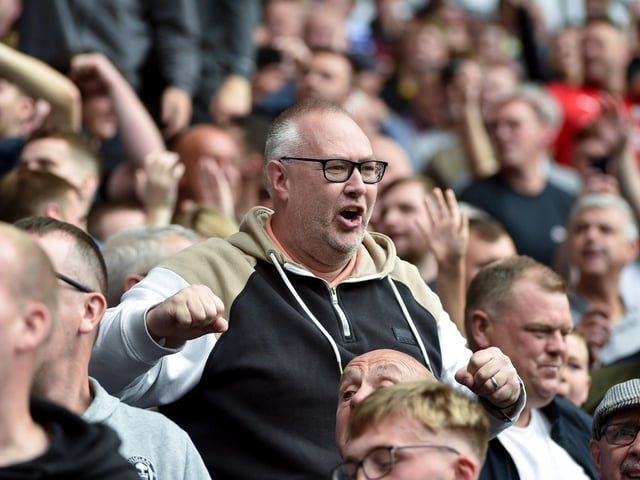 Latics fans at Bolton.
Pic: BP