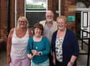 Members of Wigan Samaritans get ready to celebrate 50-years of service in the borough, from left: Pauline Westwood, Annick Morris, Graham Hicks and Dawn Jones