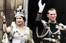 The Queen and Duke of Edinburgh at the coronation in 1953