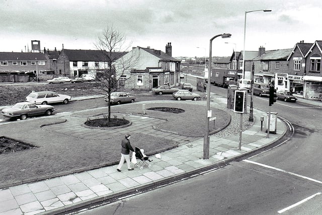 Ince Bar in the 1980s before the Smithy Green shops were built.  