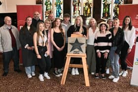 Keely Hodgkinson with family and friends