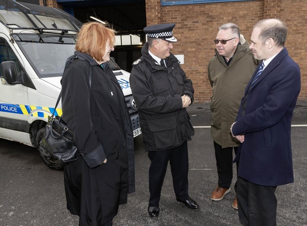 James Grundy, right, at the opening of the TAU