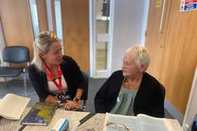 GMMH's Caroline Cain (left) and carer Patricia Maxwell