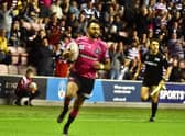 Bevan French claimed a hat-trick in Wigan's victory over Toulouse