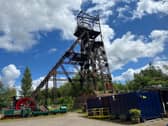 The imposing headgear at Lancashire Mining Museum