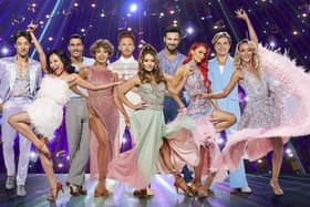 Carlos Gu, Nancy Xu, Gorka Marquez, Karen Hauer, Neil Jones, Jowita Przystal, Vito Coppola, Dianne Buswell, Nikita Kuzman and Luba Mushtuk star in Strictly Come Dancing: The Professionals show at Sheffield City Hall on May 3, 2023.