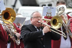 A procession through Golborne to mark the 45th Anniversary of the Golborne Mining Disaster.