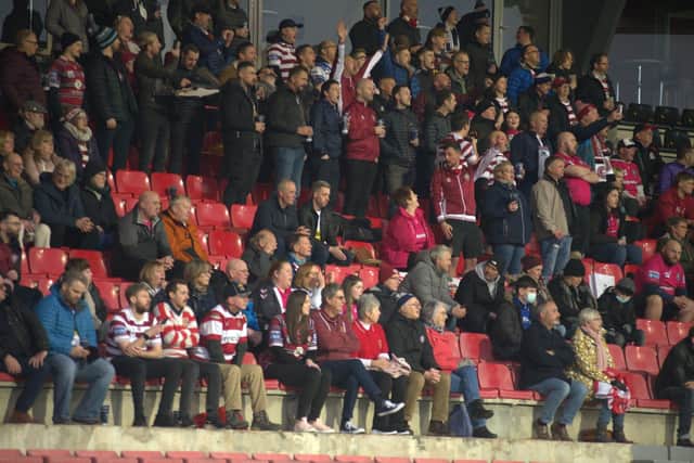 Wigan fans were in good spirits in Toulouse