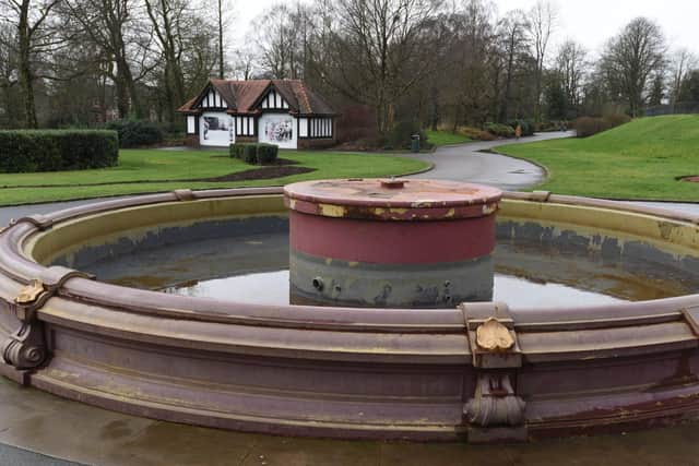 The Coalbrookdale fountain has been removed for essential work by specialists