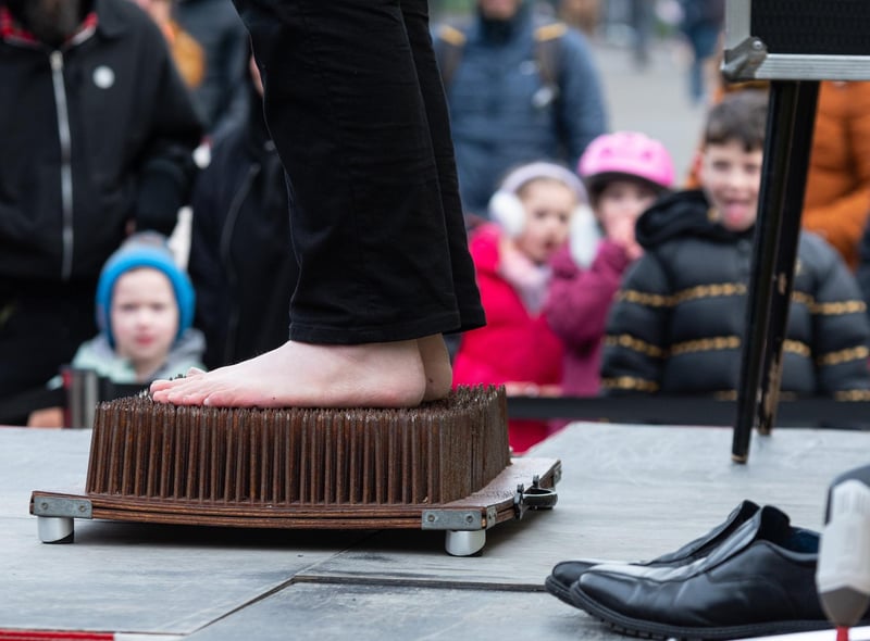 Braving a bed of nails