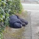 A homeless person at Saddle Court in Wigan
