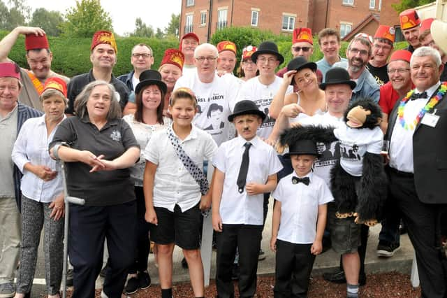 Sons of the Desert Laurel and HarDay held at one of their Bryn Masonic Hall annual gatherings. Fans come from all over Britain - and occasionally abroad - for the Wigan event