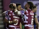 Wigan Warriors take on Catalans Dragons at the DW Stadium