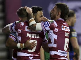 Wigan Warriors take on Catalans Dragons at the DW Stadium