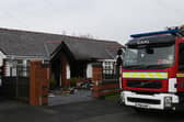 Greater Manchester Fire and Rescue Service at the scene of a fire at a bungalow on Primrose Lane, Standish.