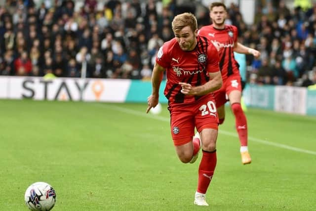 Callum McManaman made an impressive third 'debut' for Latics at Derby