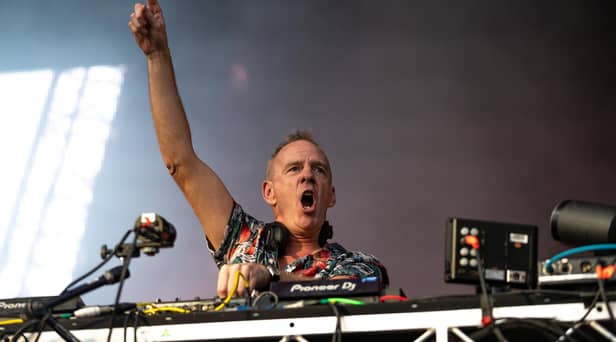 Fatboy Slim performs on the AO Live Stage on day seven of the 2020 Australian Open at Melbourne Park on January 26, 2020 in Melbourne, Australia. (Photo by Mackenzie Sweetnam/Getty Images)
