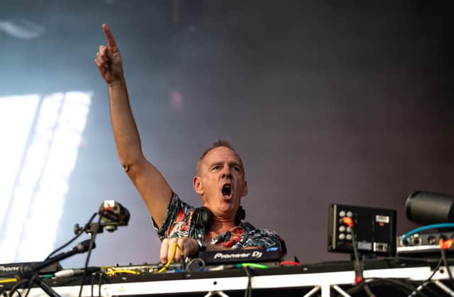 Fatboy Slim performs on the AO Live Stage on day seven of the 2020 Australian Open at Melbourne Park on January 26, 2020 in Melbourne, Australia. (Photo by Mackenzie Sweetnam/Getty Images)