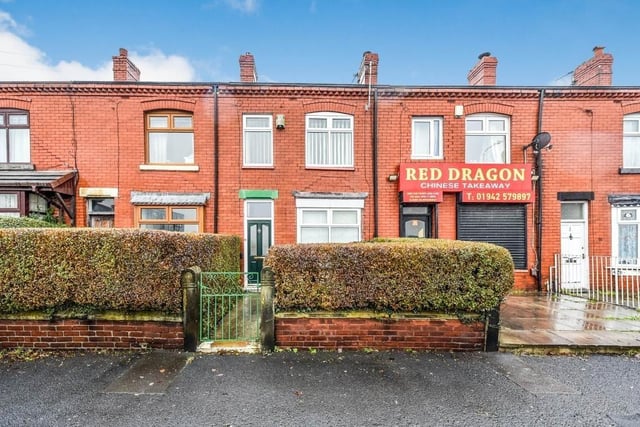 This 3 bed terraced on Scot Lane in Wigan is being auctioned with a guide price of £85,000