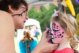 Children will be able to get their faces painted