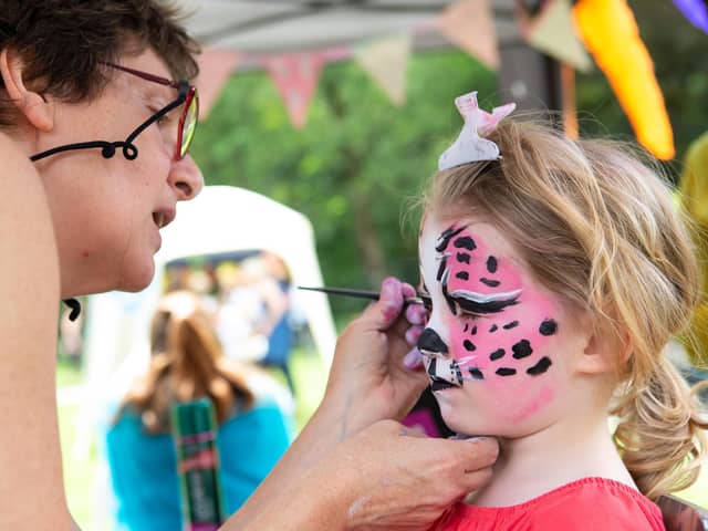 Children will be able to get their faces painted