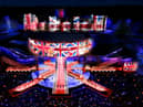 A BBC handout CGI of a representation of the staging for the forthcoming Coronation Concert which will be broadcast live from the grounds of Windsor Castle on BBC One, BBC iPlayer, BBC Radio 2 and BBC Sounds on Sunday May 7 from 8pm.