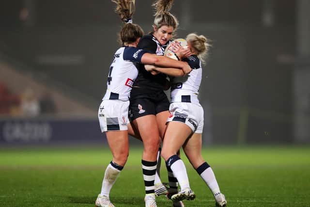 England Women were knocked out of the Rugby League World Cup by New Zealand (Photo by Jan Kruger/Getty Images for RLWC)
