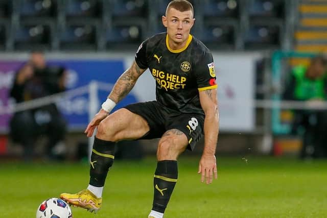 Max Power in action for Latics at Swansea