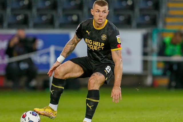 Max Power in action for Latics at Swansea