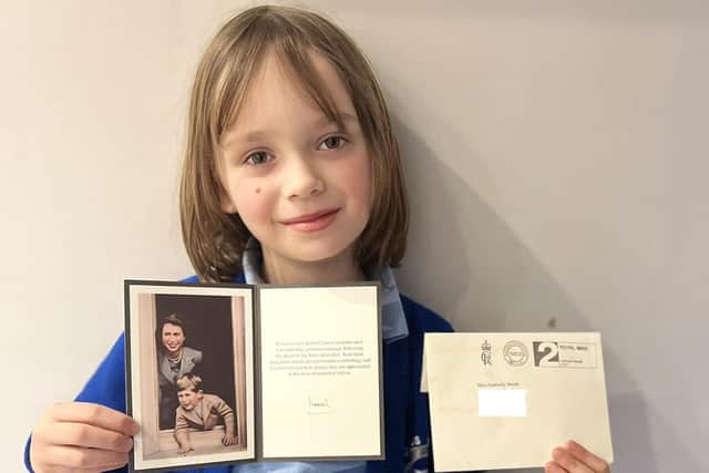 Gabrielle Smith was delighted to receive a letter from King Charles III