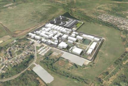 An aerial view of Hindley Prison
