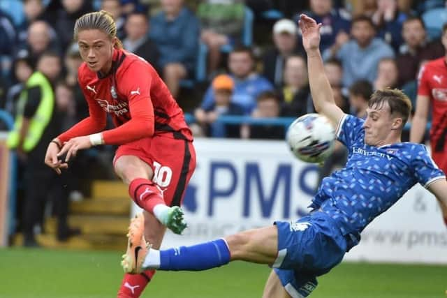 Thelo Aasgaard has given Latics a scare after damaging a shoulder during the closing stages at Brunton Park