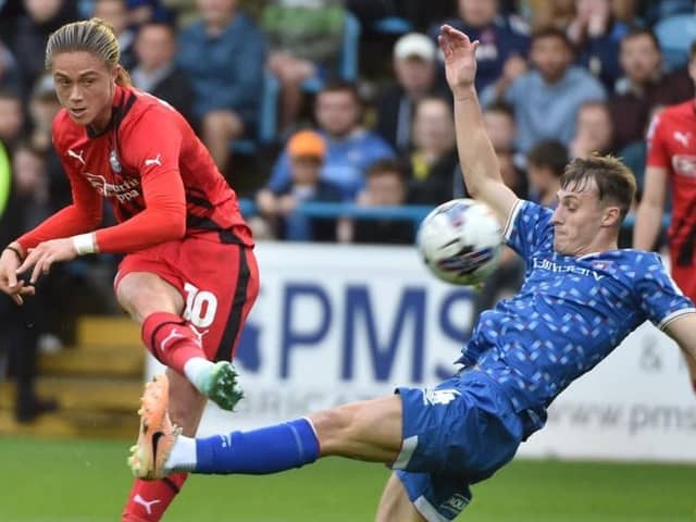 Thelo Aasgaard has given Latics a scare after damaging a shoulder during the closing stages at Brunton Park