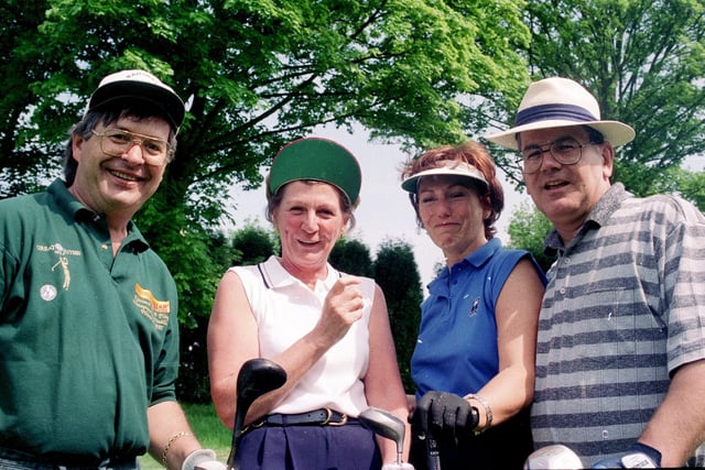 Hindley Hall Golf Club holds a fund-raiser for Wigan and Leigh Hospice in 1998