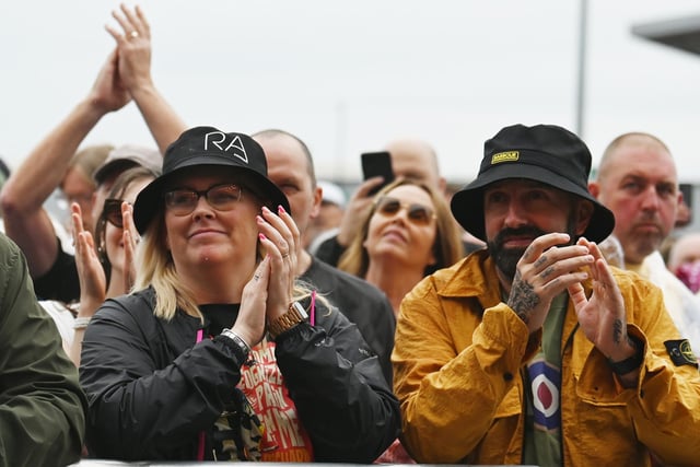 Fans enjoy the gig