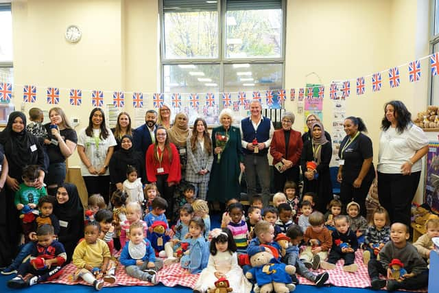 Paddington bears left in tribute to Queen Elizabeth II donated to children by Barnardo's