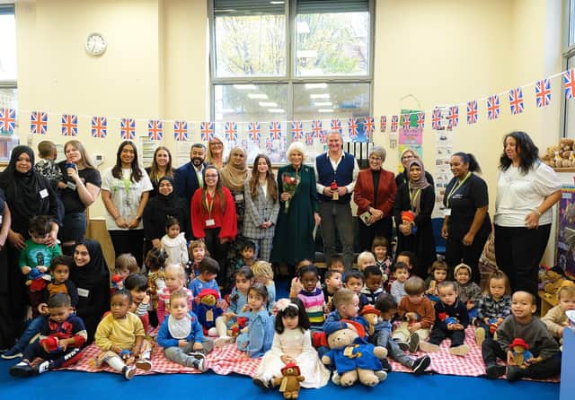 Paddington bears left in tribute to Queen Elizabeth II donated to children by Barnardo's