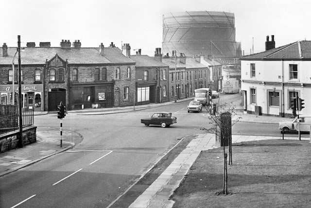 1969 - The junction of Darlington Street, Wigan.