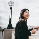 Woman enjoying holiday
