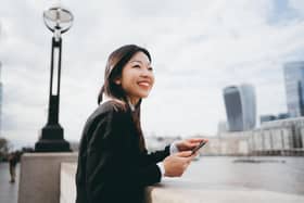 Woman enjoying holiday