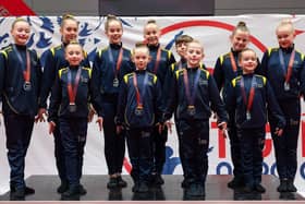 Members of the Hope Acrobatic Gymnastics Club who had a great weekend on the European stage