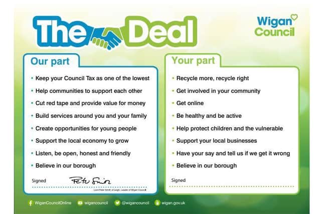 A summary of The Deal from Wigan Council