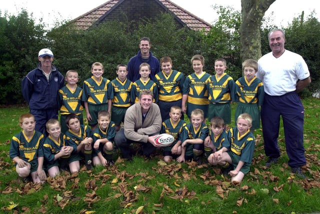 Tom Boland Plasterers sponsored St Cuthbert's Under-11s rugby league team and were presented with their new kit by Wigan Warriors star Denis Betts