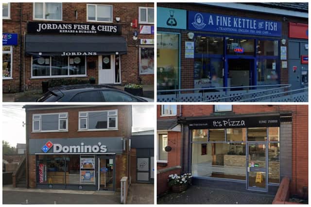 The takeaways, chippies and sandwich shops with a 5 star hygiene rating