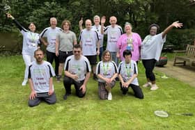 Patients and staff at Fir Trees enjoy the sports day
