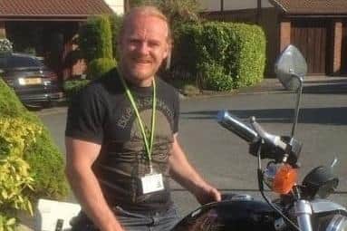 Coun Anthony Sykes on his beloved Harley